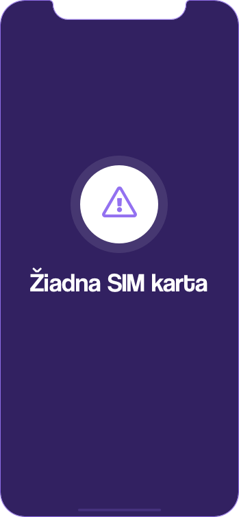 Obrázok telefónu bez SIM karty